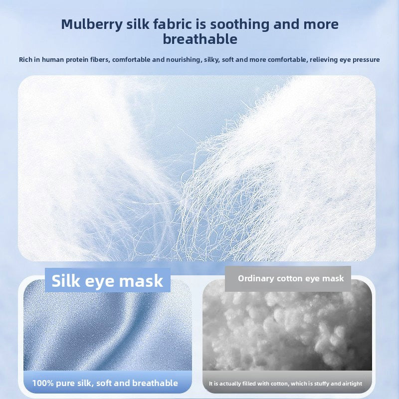 Silk Sleep Eye Mask for Light Blocking and Comfort